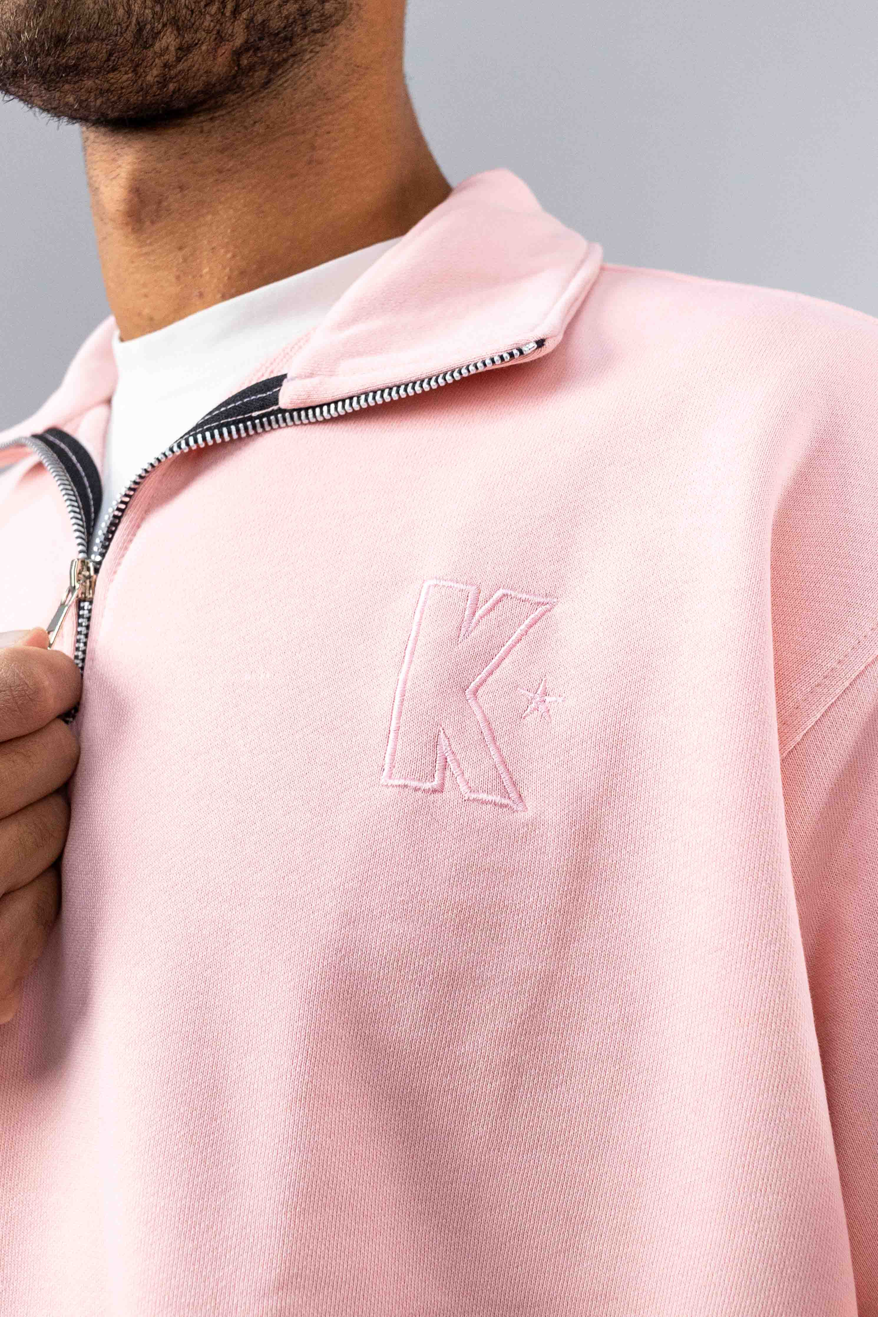 The Baby Pink Quarter Zipper